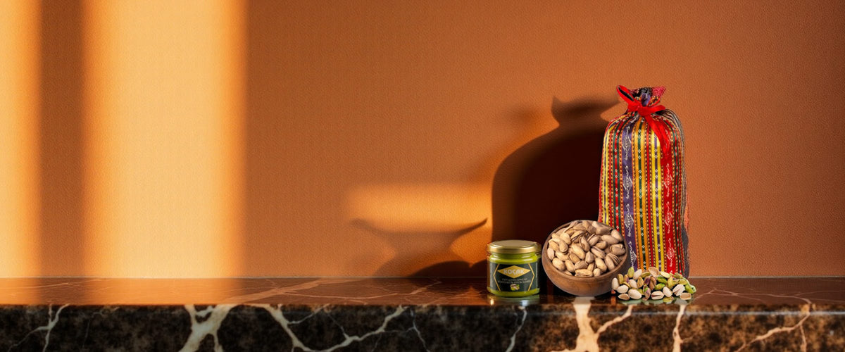Koçak pistachio spread and roasted Antep pistachios